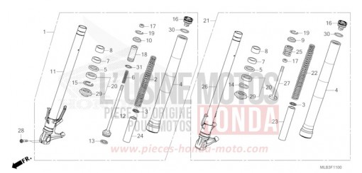 GABEL, VORNE CB750AT de 2026